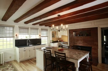 custom made rustic kitchen in new hampshire