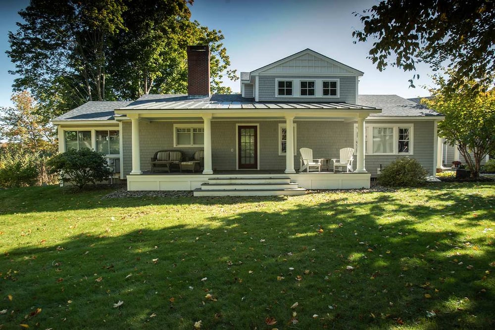 Portsmouth home front exterior with covered porch