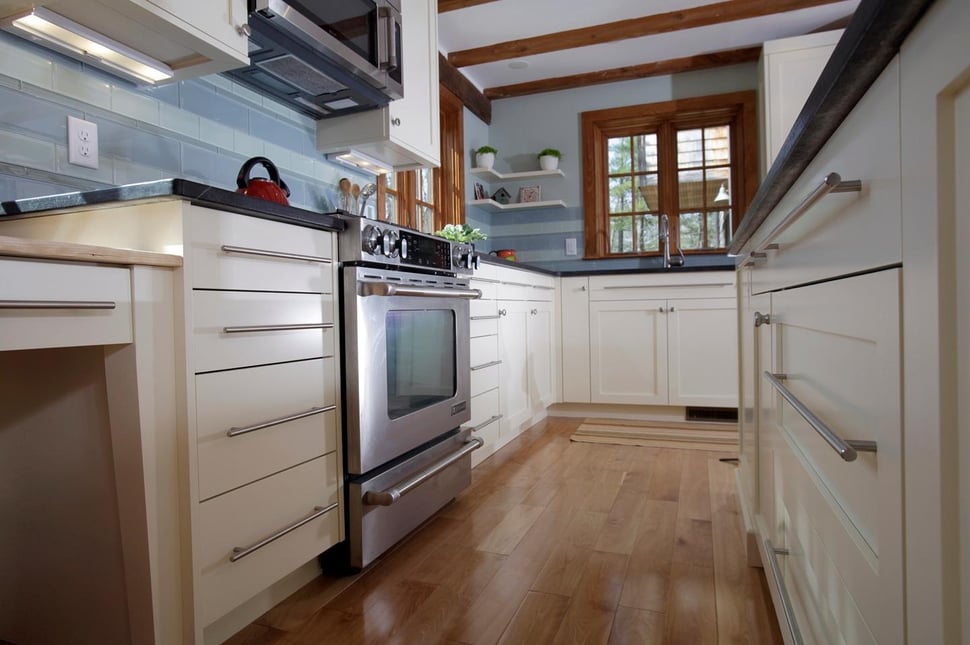 white kitchen cabinets in New Hampshire kitchen remodel